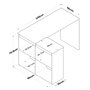 Hanah Home HA113 - 2035 Mesa de estudio roble y blanco